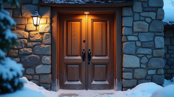 Isoler une porte d'entrée pour mieux résister au froid