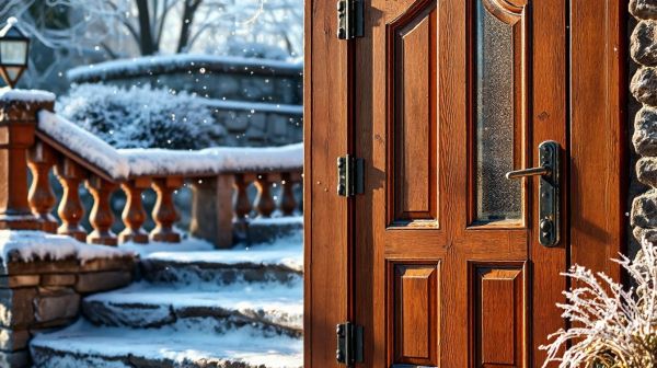Top astuces pour une porte d'entrée résistante au froid
