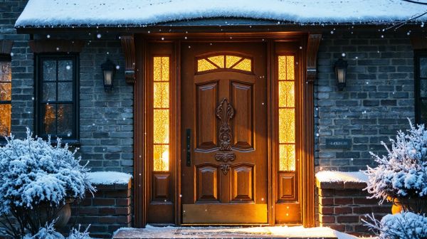 Top astuces pour une porte d'entrée résistante au froid
